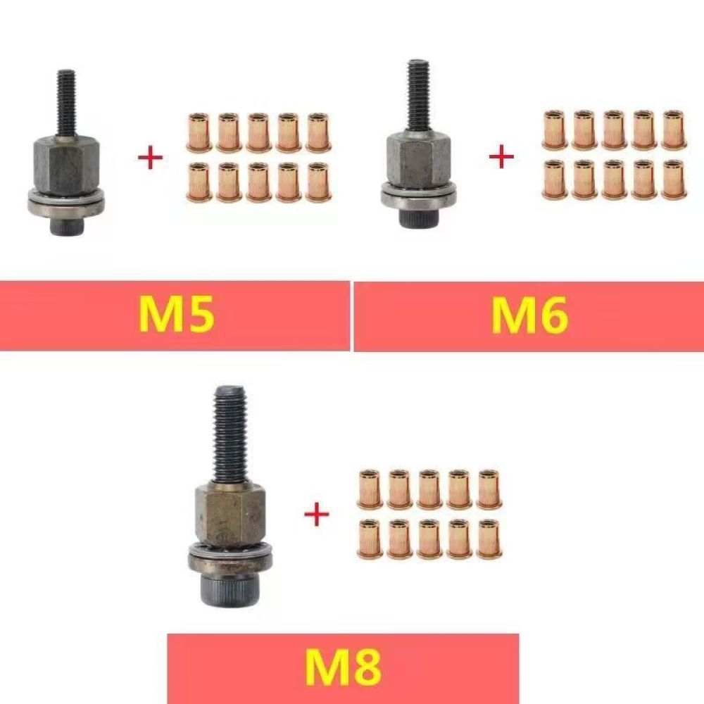 Rivet Setter Tool - Przenośny ręczny nitownik M3 M12, zestaw