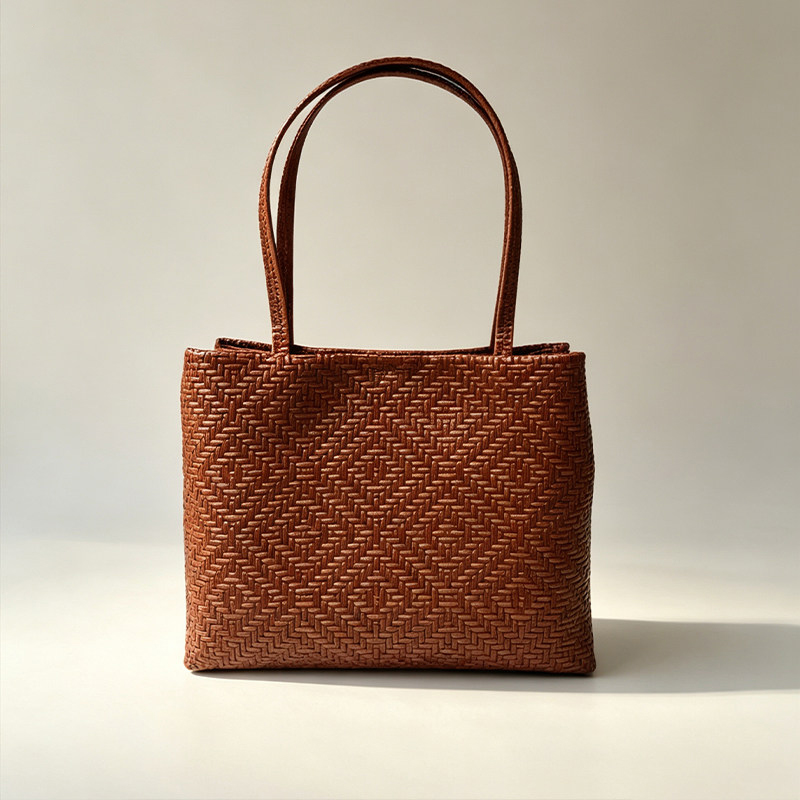 Leatherwork Designs - Torba typu tote Mendy z prawdziwej