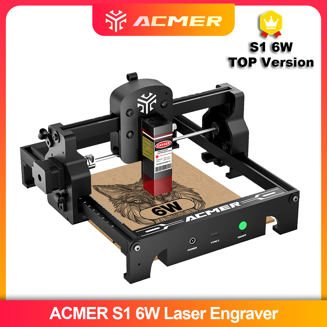 Leatherwork Machine - ACMER S1 2.5/3.5/6W Laserowa Maszyna Grawerująca