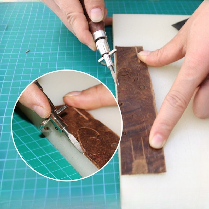 7 w 1 Regulowany Nóż do Skóry  – Groover Stitching Tool recenzja i cena