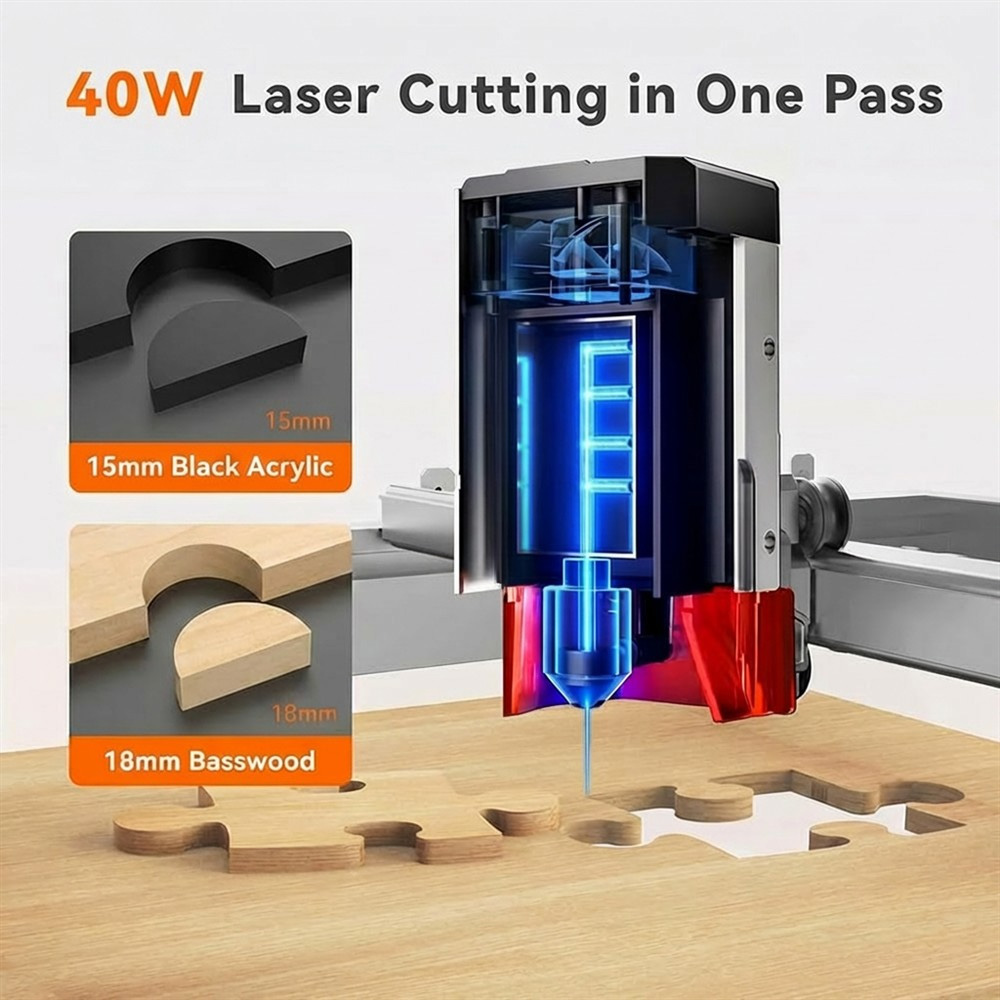 TOOCAA L2 40W AI Laserowa Masz – Leatherwork Machine recenzja i cena